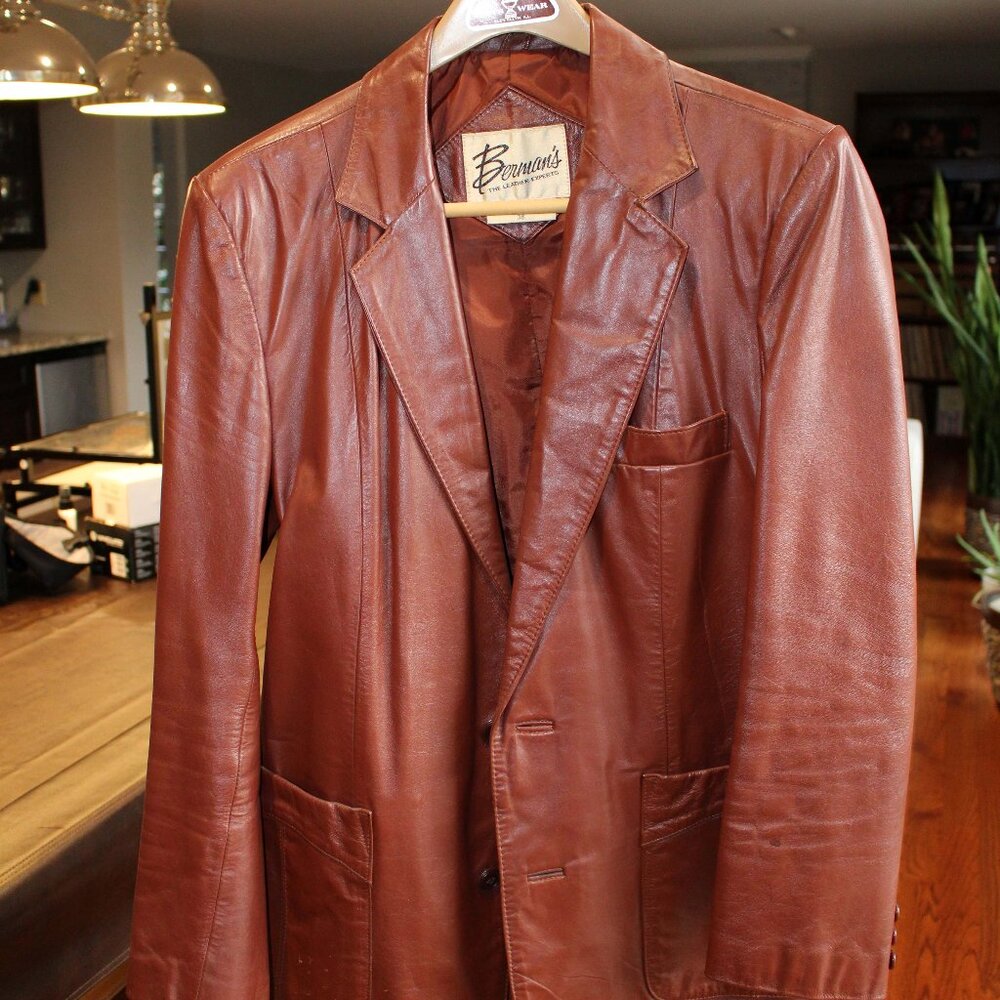 BERMAN MANS LEATHER JACKET
